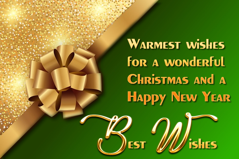 Very nice image for the end of year greetings, like a nice Christmas present with a message: wishes full of surprises.