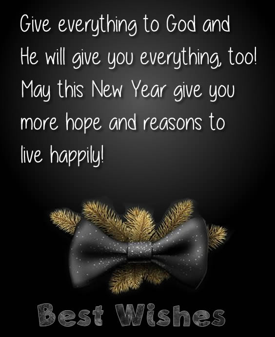 Elegant image with a dark background with fir twig and bow tie. Greeting card with a nice message of encouragement.