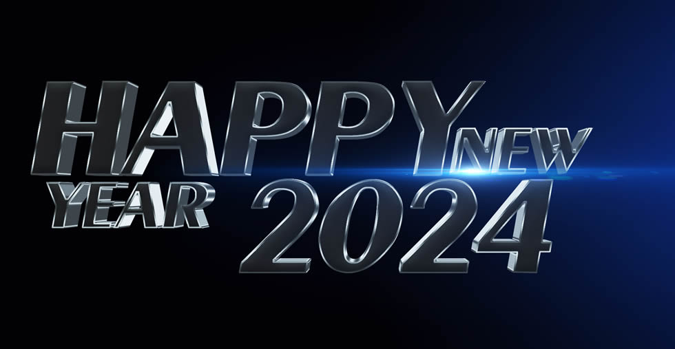 image with 3D text Happy New Year